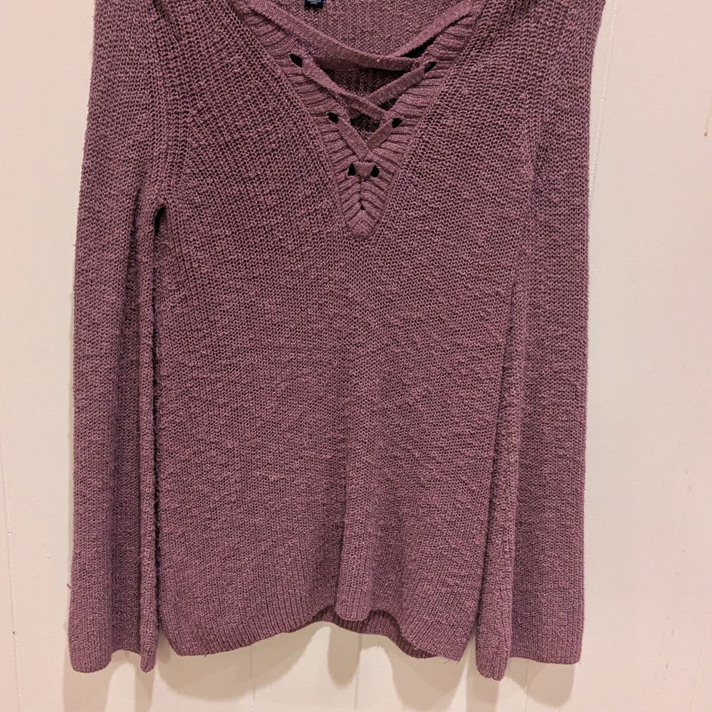 American Eagle Outfitters Mauve Knit Sweater
